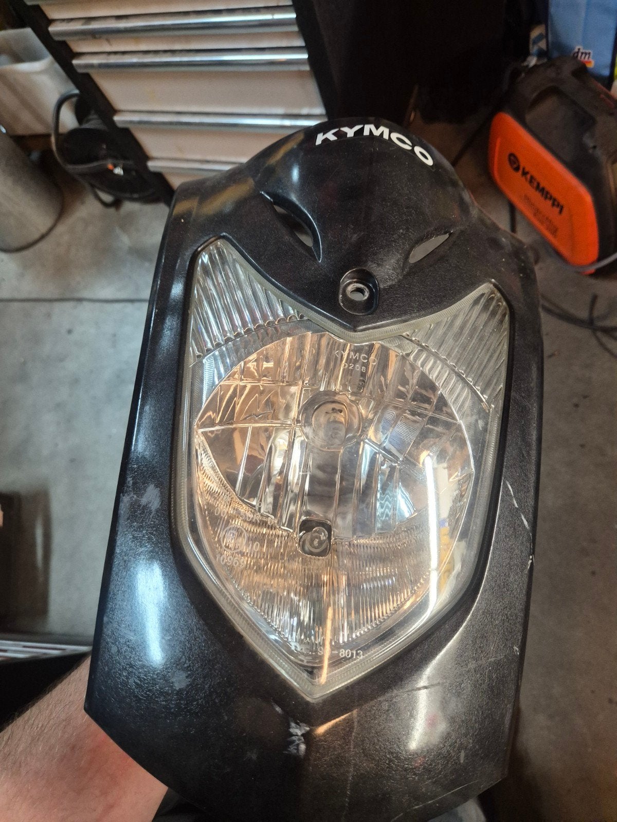 kymco agility voorkap met lamp, Ophalen of Verzenden, Zo goed als nieuw, Benzine, Agility