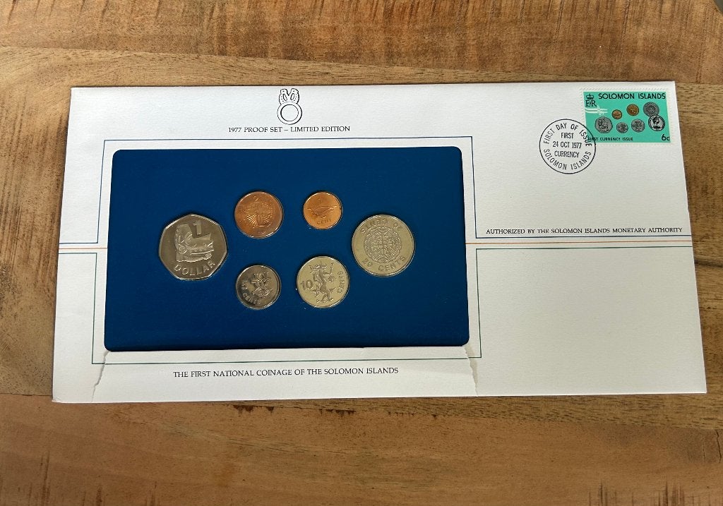 1977 proof set Solomon Islands, Postzegels en Munten, Ophalen of Verzenden