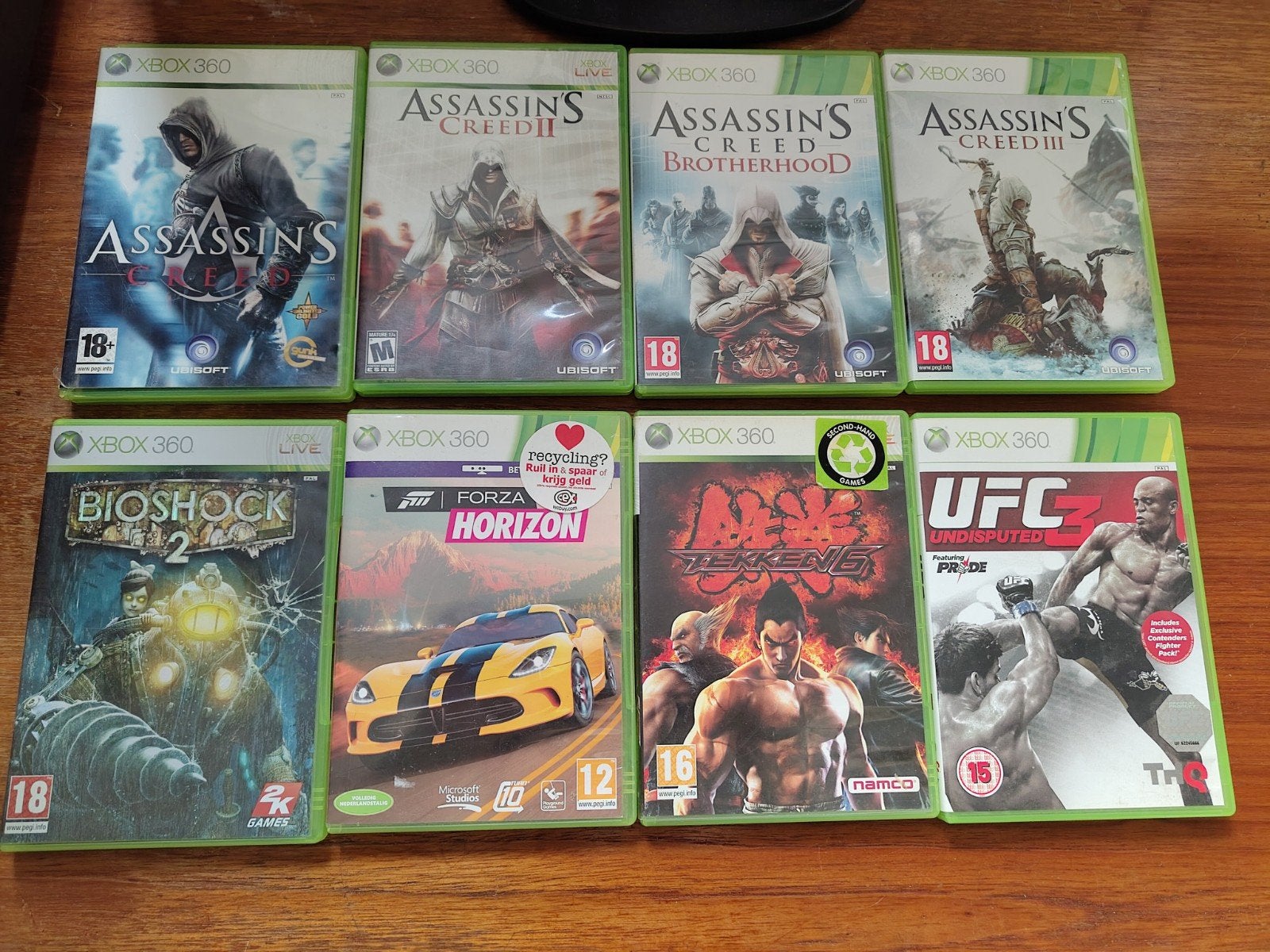 Xbox 360 Games: Assassin's Creed, Bioshock, Tekken, UFC, Avontuur en Actie, Gebruikt, Vanaf 18 jaar, 1 speler