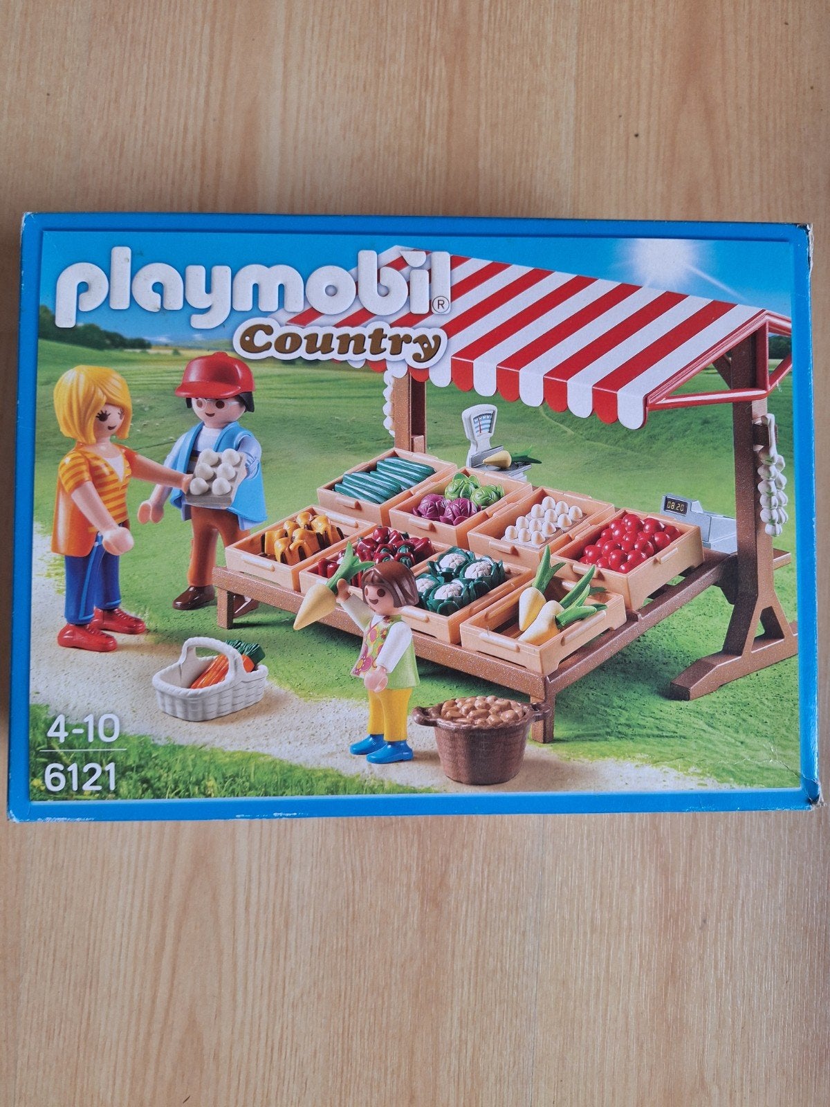 Playmobil Country Groentekraam 6121 - Complete set, Ophalen of Verzenden, Zo goed als nieuw, Complete set