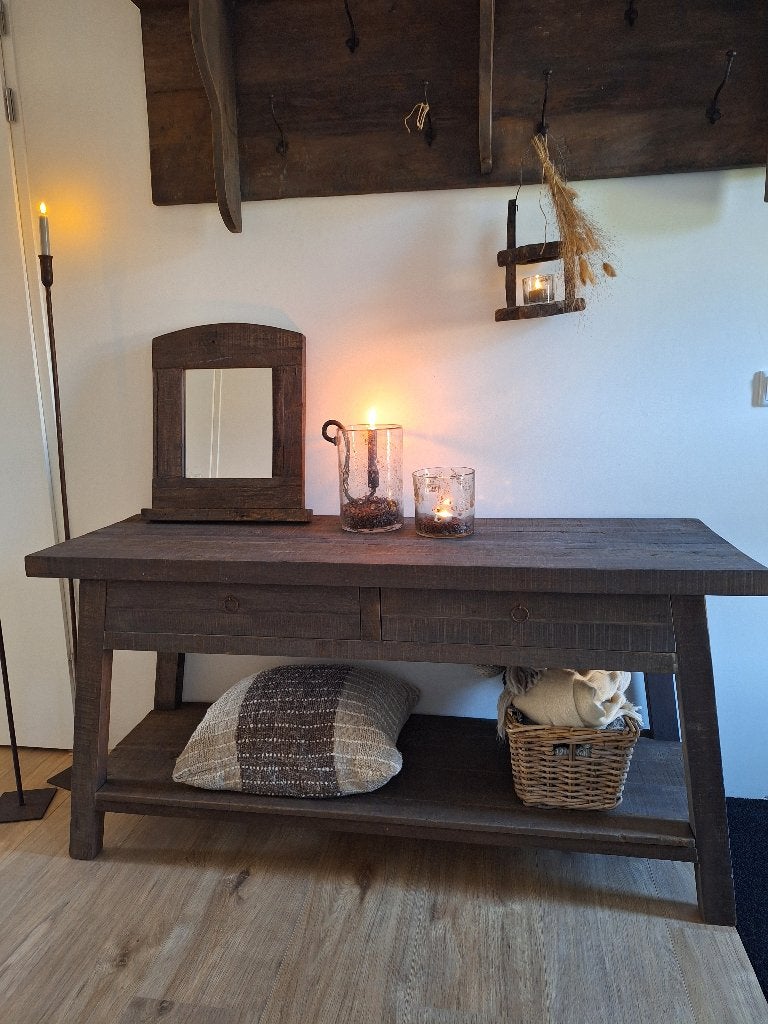 ZGAN, Prachtige Sidetable/ Driftwood, Ophalen, 100 tot 150 cm, Landelijk, Zo goed als nieuw