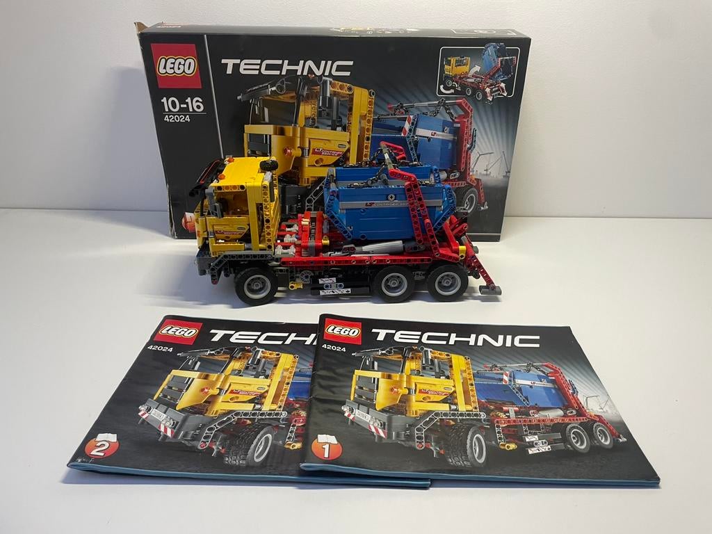 Lego Technic 42024 Container Truck Compleet, Kinderen en Baby's, Speelgoed | Duplo en Lego, Lego, Ophalen of Verzenden, Zo goed als nieuw