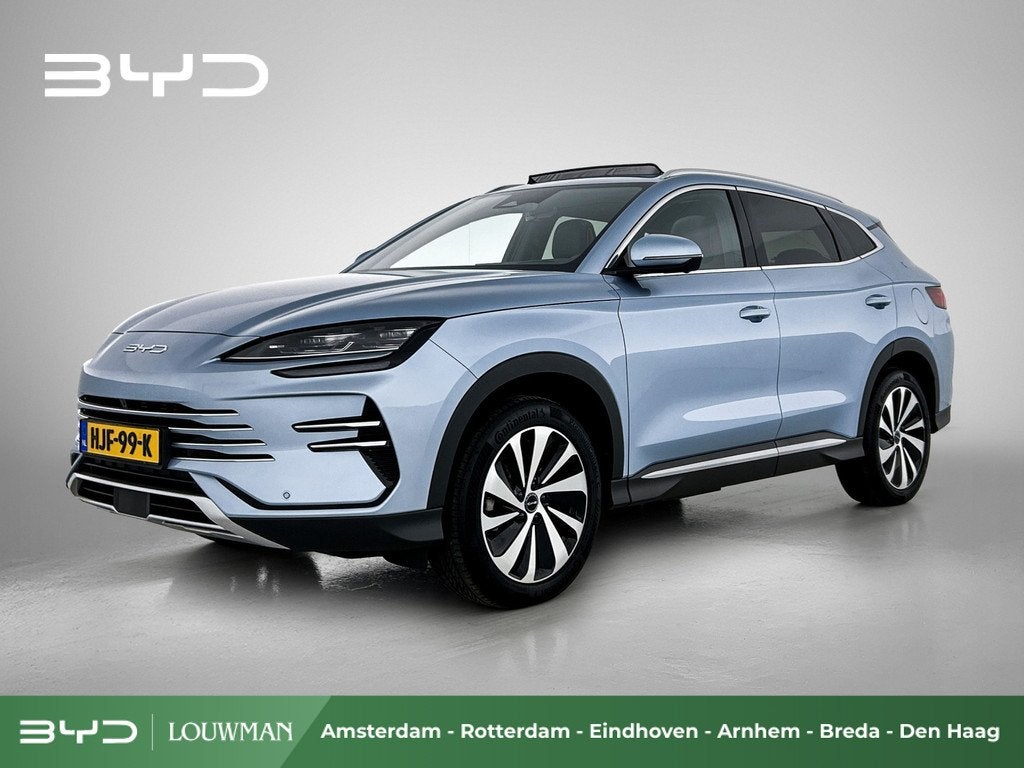 BYD SEAL U 1.5 T DM-i AWD Design | 1080 KM WLTP | Zwart-Brui, Auto's, BYD, Automaat, Seal U, 4 cilinders, Blauw
