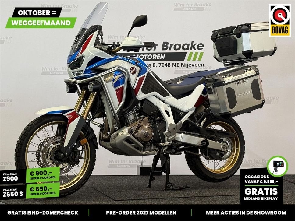 Honda CRF 1100 Africa Twin Adventure (bj 2021) 55,615 km, Motoren, 2 cilinders, HONDA, Motorrijbewijs A, Bedrijf