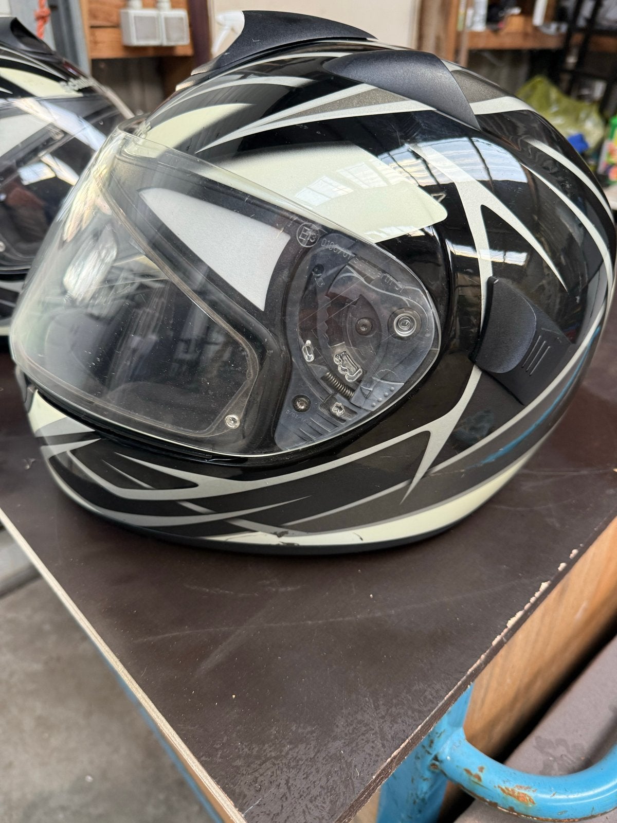Schuberth S1 Integraalhelm - Zwart/Wit/Grijs, Ophalen of Verzenden, Tweedehands, Integraalhelm, Overige merken