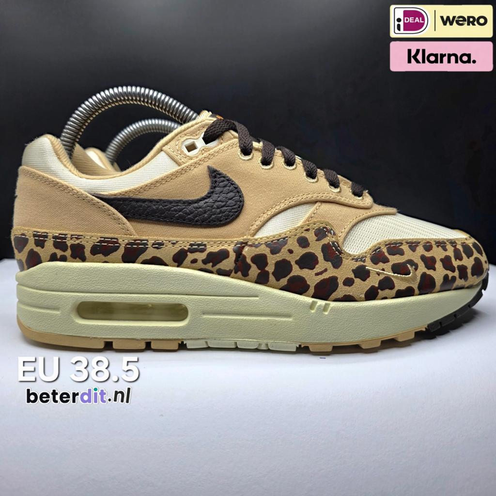 Nike Air Max 1 '87 'Sesame Leopard'
Maat: 38.5, Beige, Ophalen of Verzenden, Nike, Nike