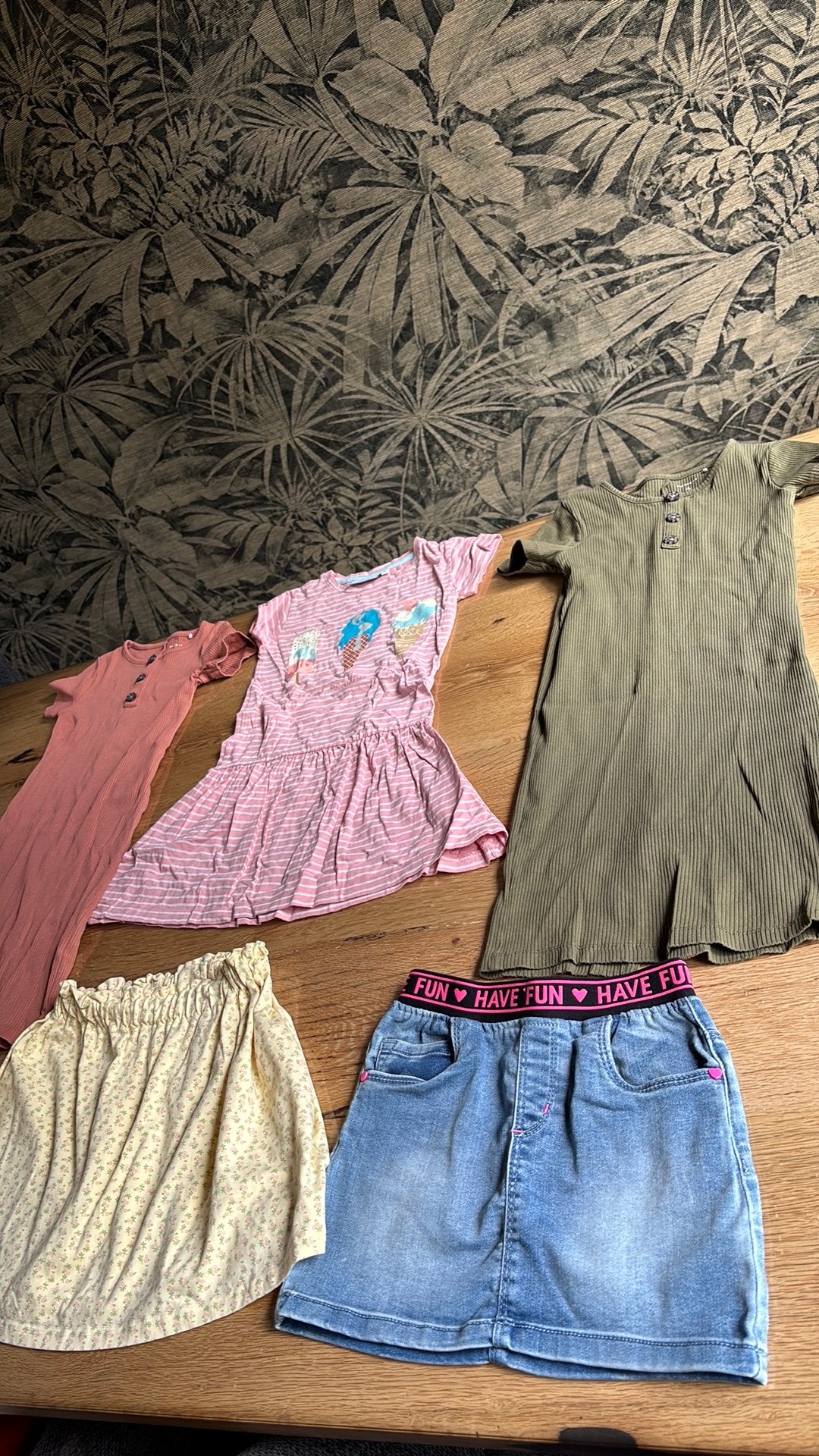 122 zomerset: 3 jurken & 2 rokjes | mooie (tot nieuw)staat, Meisje, Ophalen of Verzenden, Zo goed als nieuw, Jurk of Rok