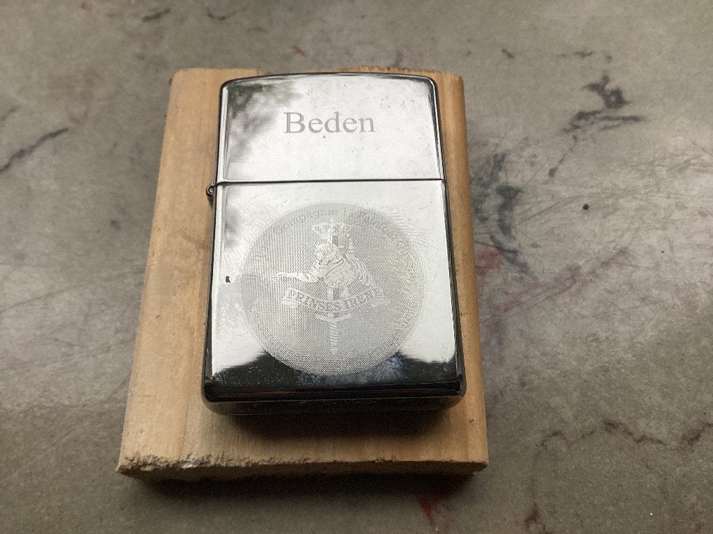 USA zippo met graveertekst, Ophalen of Verzenden, Nieuw, Aansteker