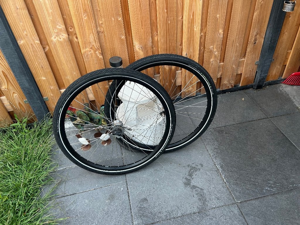 tk:Set Wielen 28 inch achterwiel 3 NEXUS versn. terugtraprem, Wiel, Gebruikt, Aluminium, Shimano Nexus 3 terugtraprem