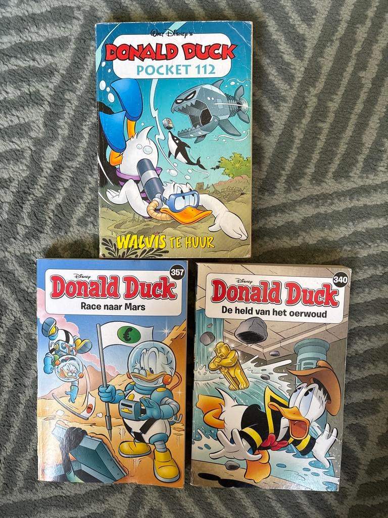 Donald Duck Pocket 112, 340, 357, Meerdere stripboeken, Ophalen of Verzenden, Zo goed als nieuw