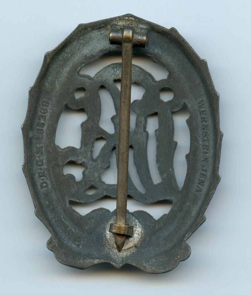 Silver DRL Sport Badge (Wernstein), Ophalen of Verzenden, Landmacht, Duitsland, Lintje, Medaille of Wings
