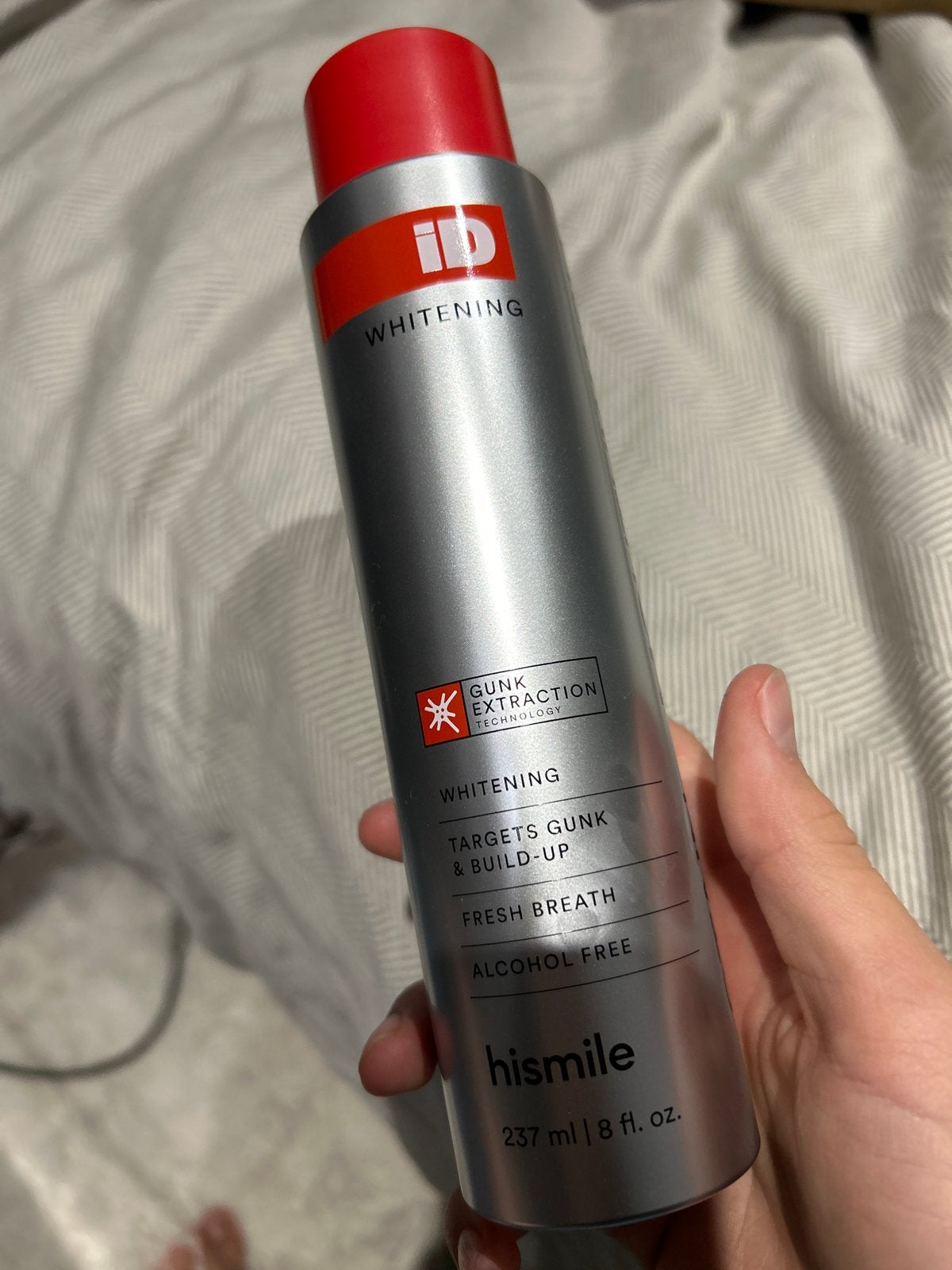 Hismile Whitening Mondwater - Verwijdert Vlekken, Ophalen of Verzenden, Nieuw, Gehele gezicht, Verzorging