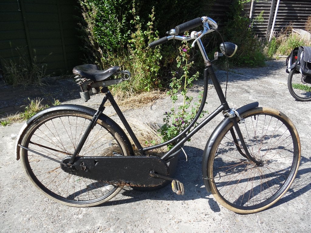 Mooie  oudeStokvis & Zonen  omafiets uit 1937 ,rijdt prima, Ophalen, Handrem, 53 tot 56 cm, Gebruikt