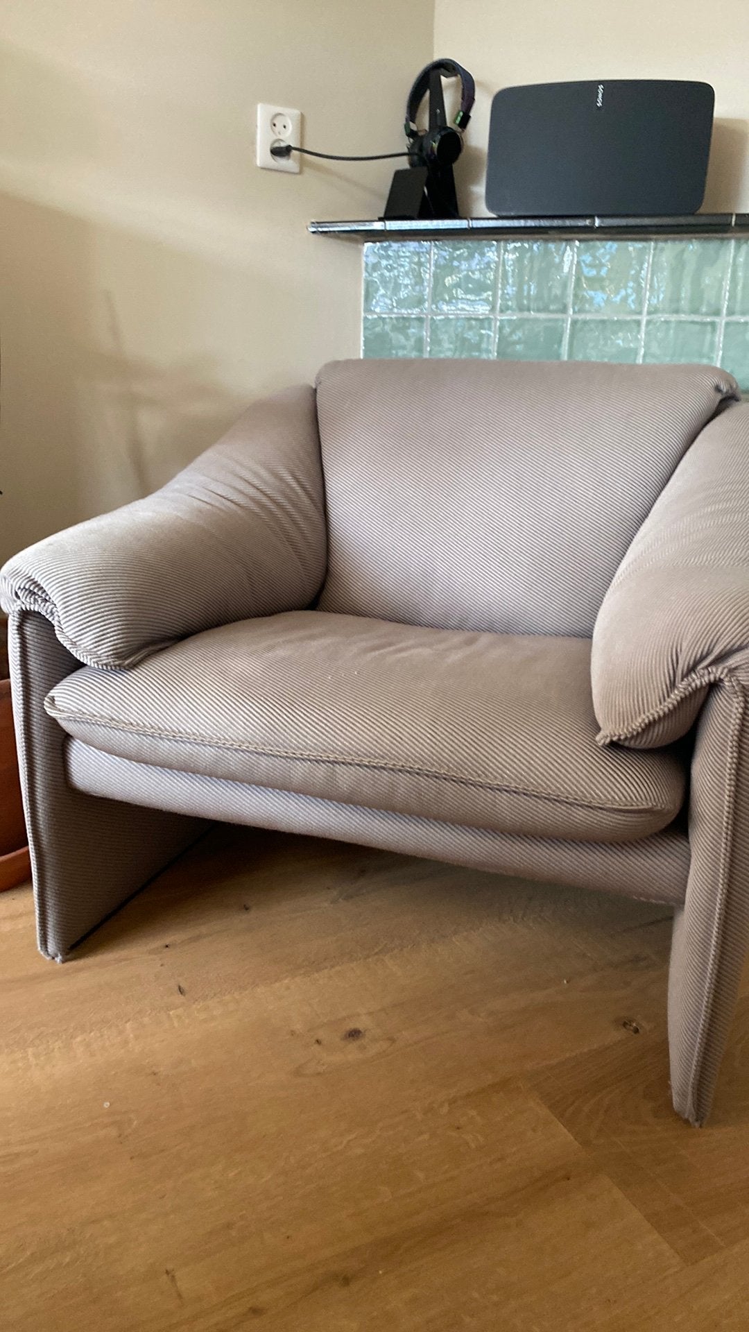 Design fauteuil, Ophalen, Gebruikt, Eenpersoons, 75 tot 100 cm