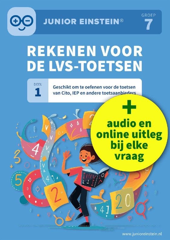 Rekenen voor de LVS toetsen deel 1 (groep 7), Ophalen, Zo goed als nieuw, Overige niveaus