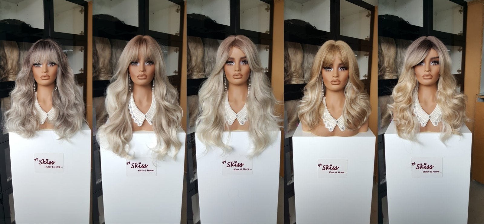Nieuw - Pruik met Pony - Lok - Haar  - Wig - Pruiken -, Ophalen of Verzenden, Nieuw, Pruik of Haarverlenging