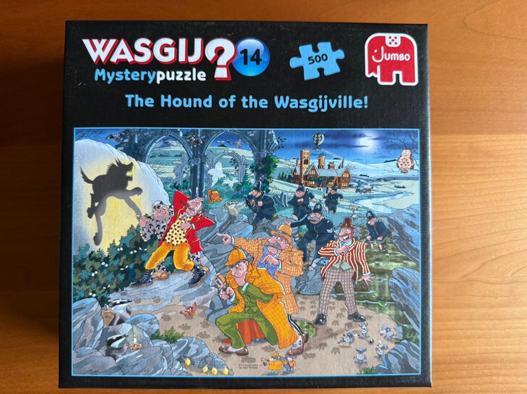 Wasgij Mystery puzzel 14 - Compleet 500 stukjes, Ophalen of Verzenden, 500 t/m 1500 stukjes, Zo goed als nieuw, Legpuzzel