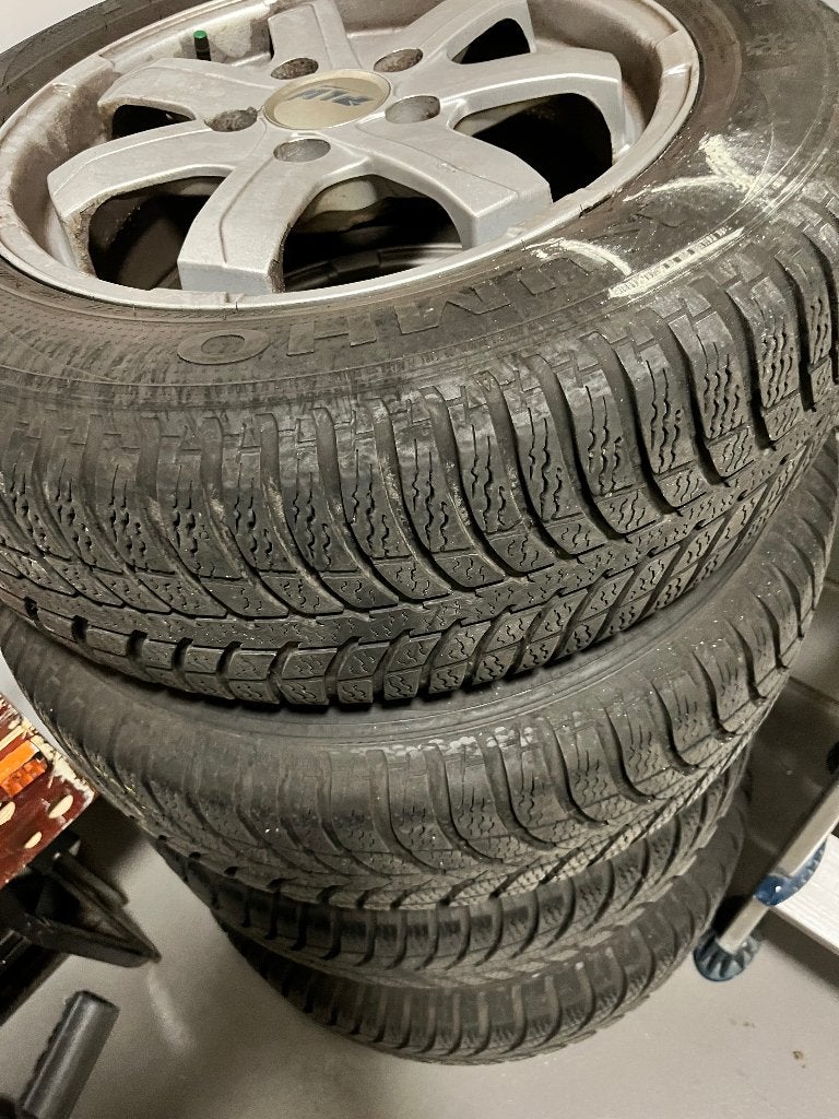 winterbanden met velgen, Ophalen, Gebruikt, 16 inch, Banden en Velgen
