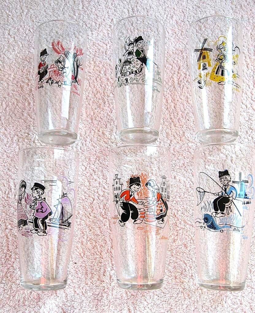 Drinkglazen '60s ( Retro/Vintage/Design ), Ophalen of Verzenden, Huis en Inrichting