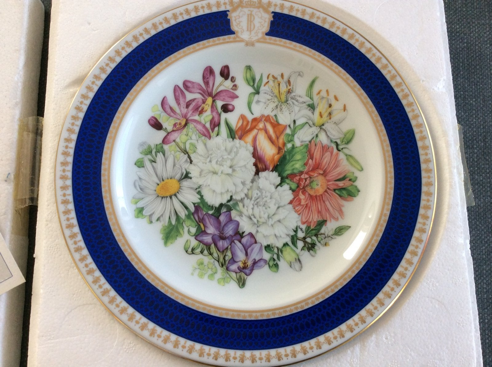 Herdenkings bord  50 jarige huwelijk., Verzamelen, Koninklijk Huis en Royalty, Ophalen of Verzenden, Zo goed als nieuw, Servies