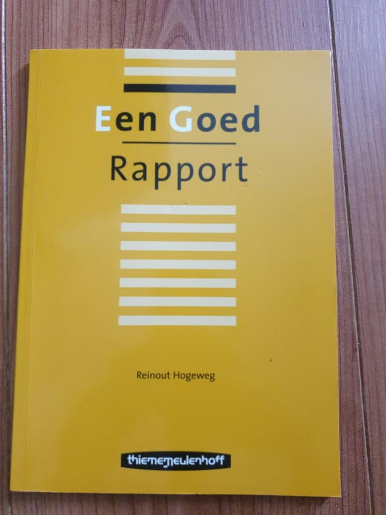 Een goed rapport, Boeken, Ophalen of Verzenden, Beta, Zo goed als nieuw, HBO