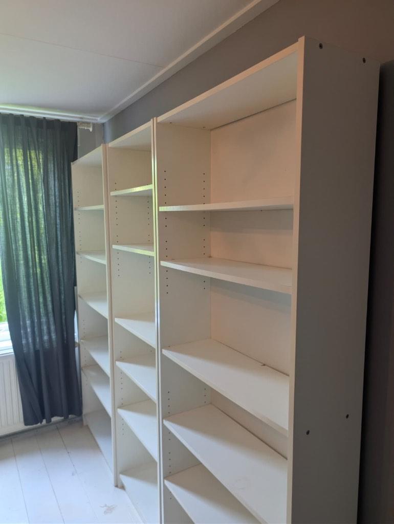 billy 3x ikea kast kasten wand wit, Ophalen, 25 tot 50 cm, 50 tot 100 cm, 200 cm of meer