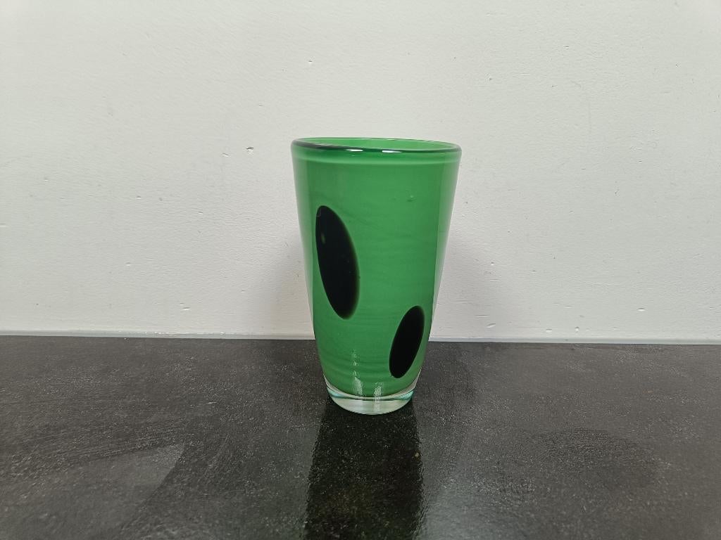 glazen design vaas Denmark Soholm, Ophalen of Verzenden