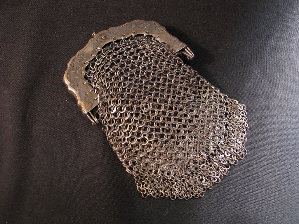 Maliën beurs antiek zilver Schoonhoven 1896. 1334, Ophalen of Verzenden, Zilver