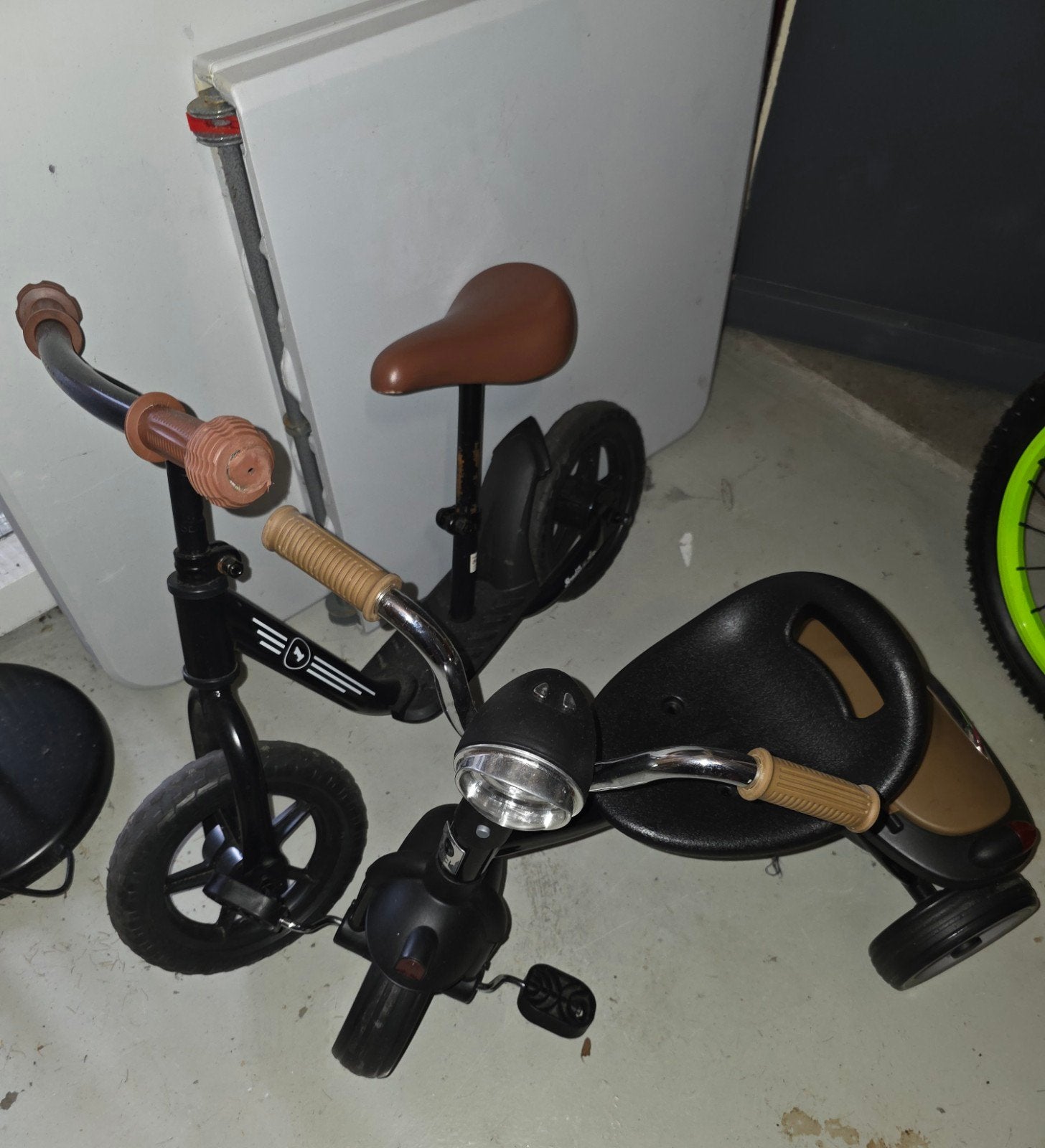 Driewieler en loopfiets, Ophalen, Gebruikt