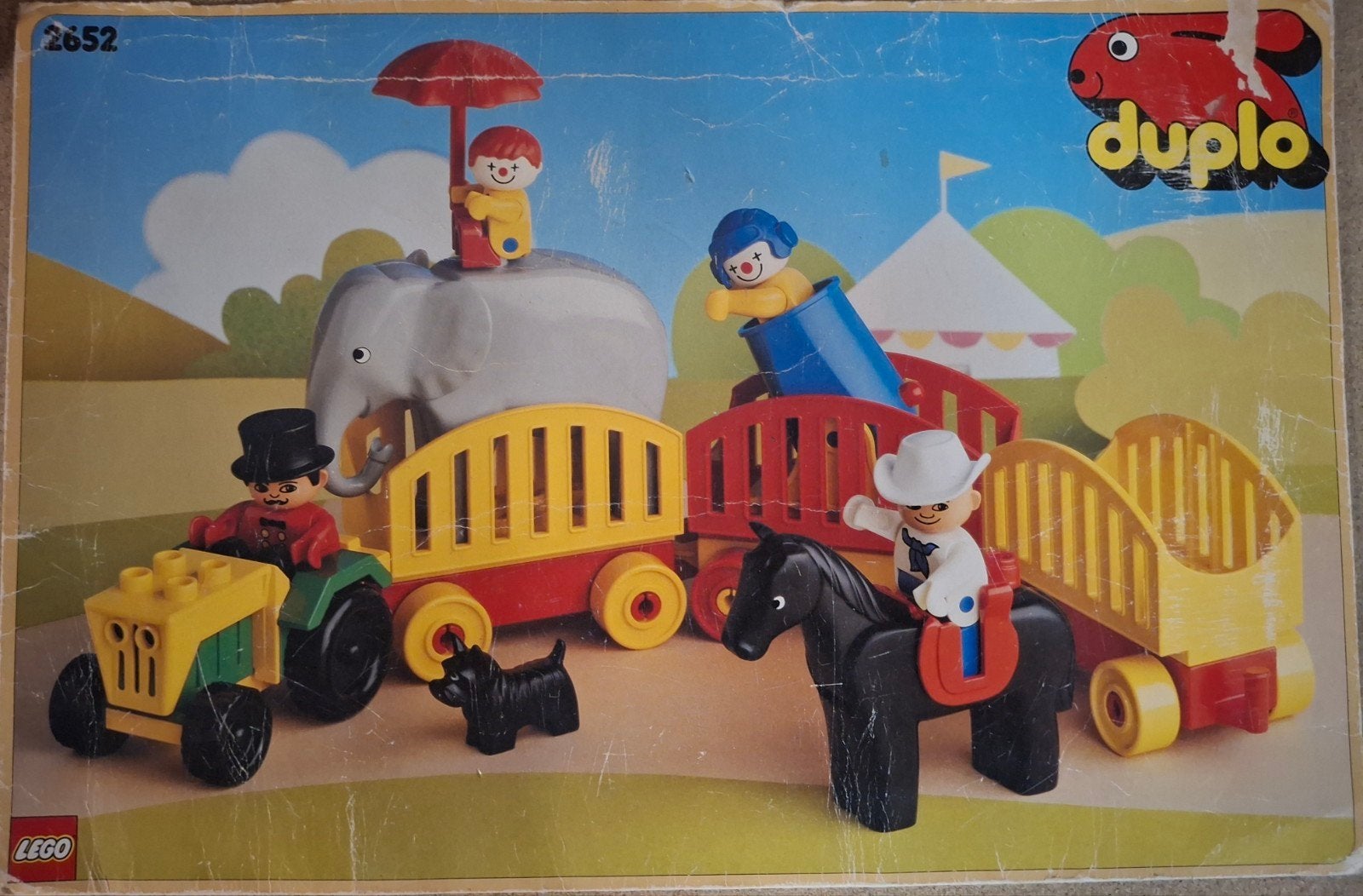 Duplo set nr 2652 circus caravan compleet uit 1988, Gebruikt, Ophalen of Verzenden, Compleet, Duplo