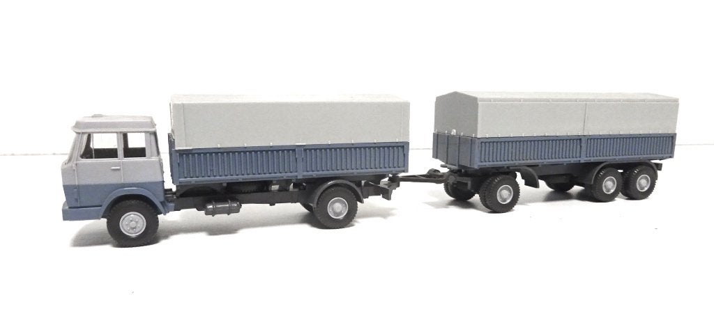 Wiking Hanomag Henschel Truck met aanhanger, Ophalen of Verzenden, Zo goed als nieuw, Bus of Vrachtwagen, Wiking