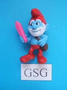 Grote Smurf met kristal nr. 50349-02, Verzamelen, Smurfen, Ophalen, Zo goed als nieuw, Verschillende Smurfen