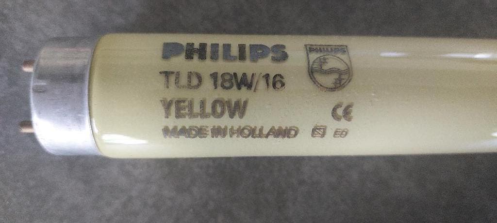 Philips TL-D Fluotone 18W/16 (Geel), Ophalen, Minder dan 30 watt, TL 604 mm (60 cm) geel, Overige typen