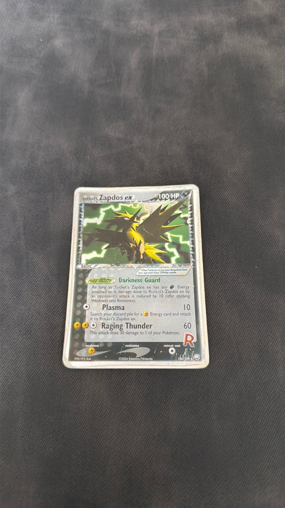 Zapdos EX 106/109 Team Rocket Returns, Ophalen of Verzenden, Zo goed als nieuw