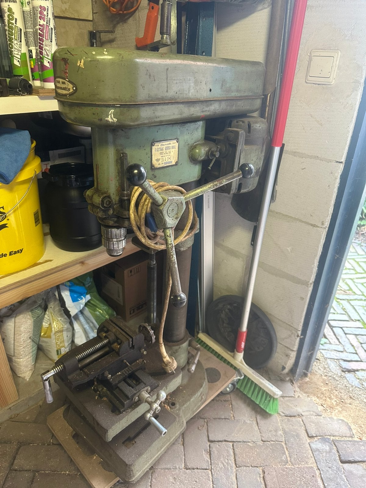 Gromatic Kolomboormachine, Doe-het-zelf en Verbouw, Gereedschap | Boormachines, Ophalen, Zo goed als nieuw, Kolomboormachine