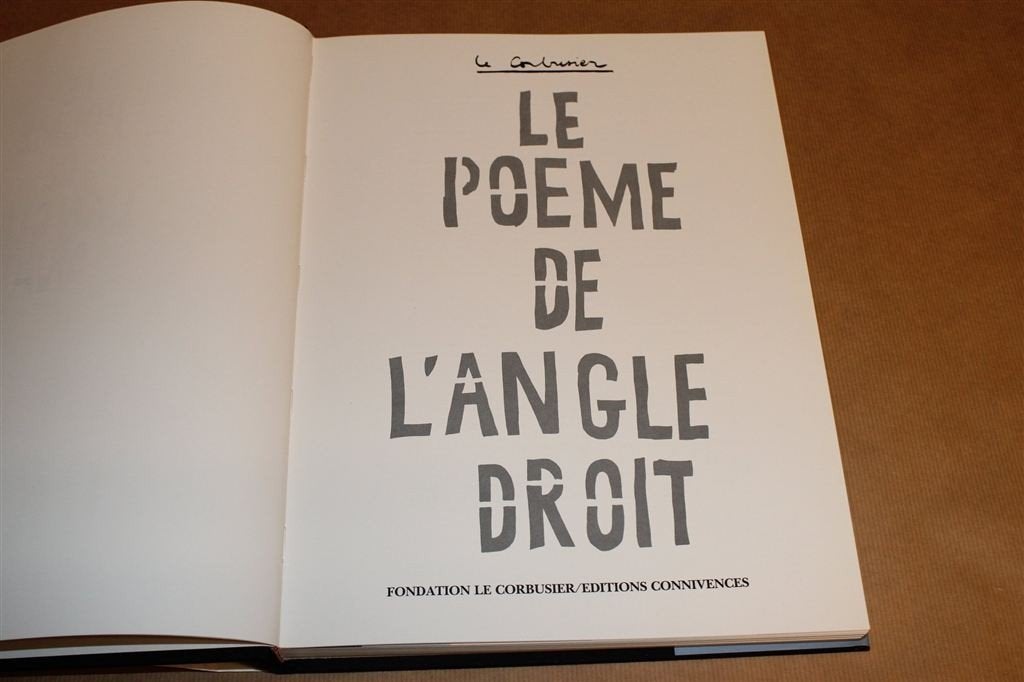 Zeldzaam Boek [1989] — Gedicht van Le Corbusier, Ophalen of Verzenden, Zo goed als nieuw, Architecten