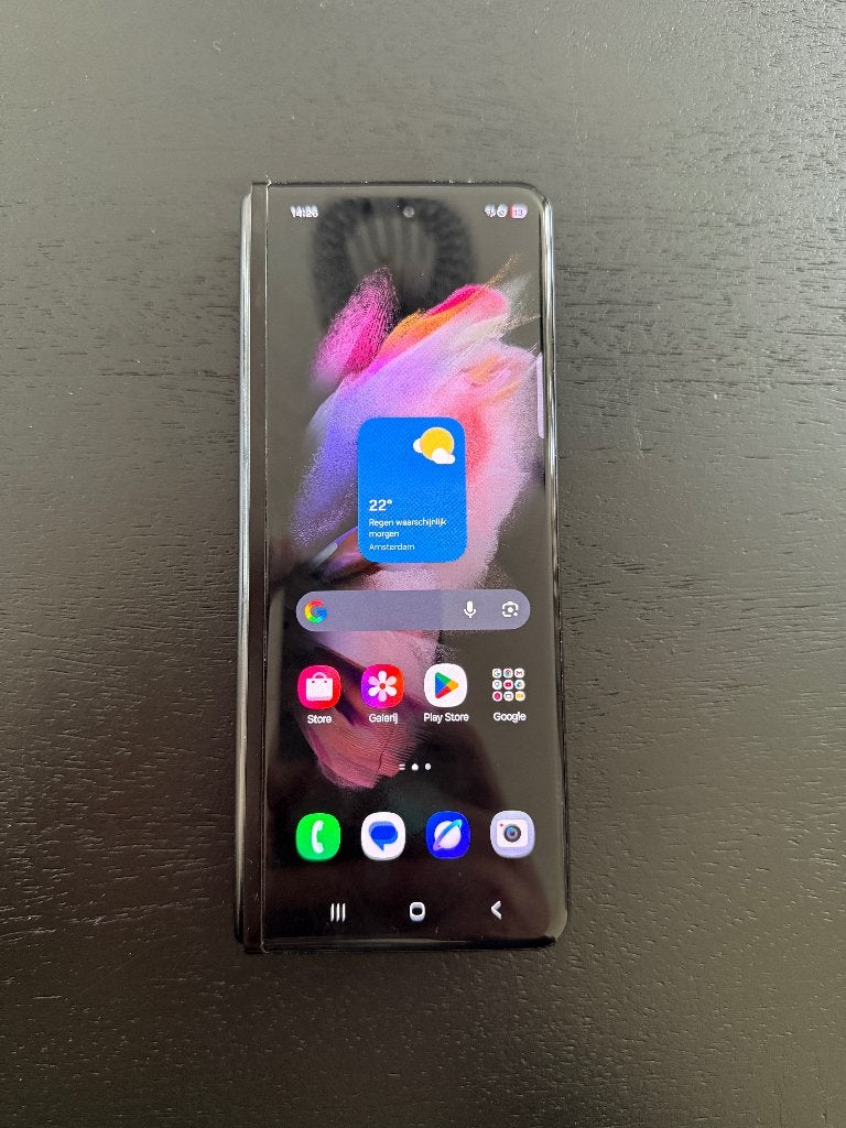 Samsung Galaxy Z Fold 3 5G - Zwart - 256GB - Nette Staat, Telecommunicatie, Mobiele telefoons | Samsung, Samsung, Zwart, Touchscreen