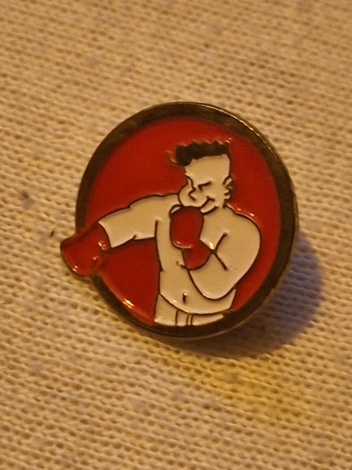 Vintage Boxer Pin - Sportief Figuurtje, Ophalen of Verzenden, Gebruikt, Sport, Speldje of Pin
