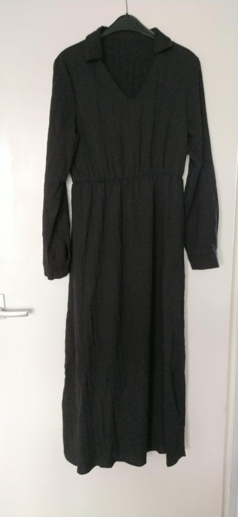 Nieuwe mooie zwarte jurk maat L Shein, Zwart, Maat 42/44 (L), Nieuw, Ophalen of Verzenden