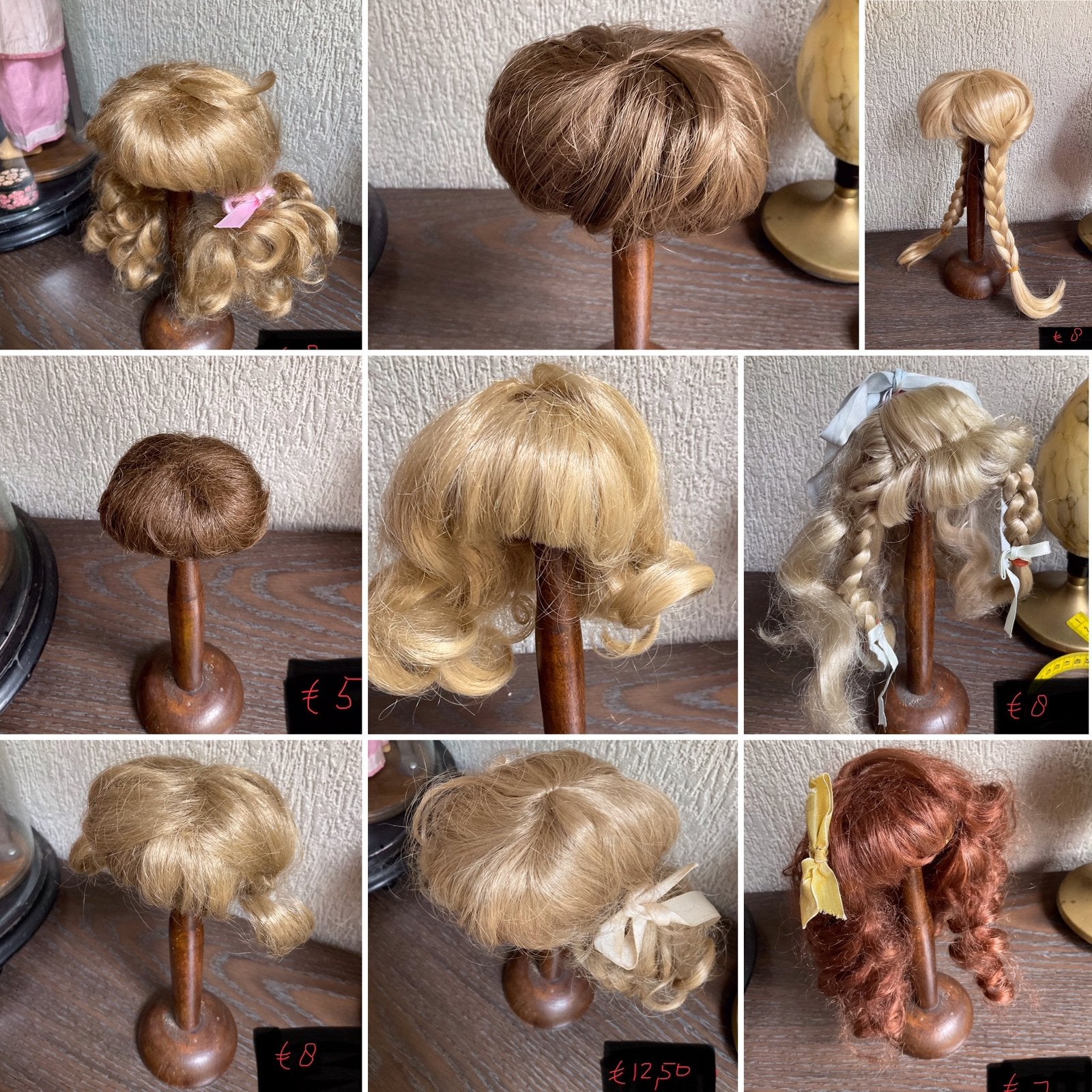🌿 Pop ,” VERSCHILLENDE VINTAGE POPPEN PRUIKEN”🌿, Verzenden, Gebruikt, Pop