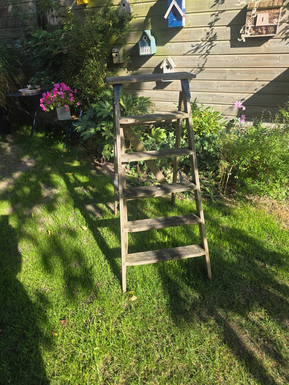 Houten trapje voor decoratie, Ophalen, Gebruikt, Minder dan 2 meter