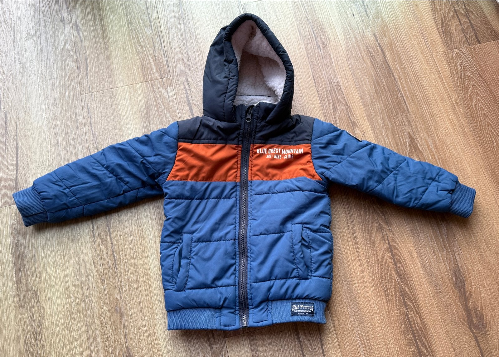 Dirkje winterjas maat 86 - Blauw/Oranje, Ophalen of Verzenden, Gebruikt, Jongetje