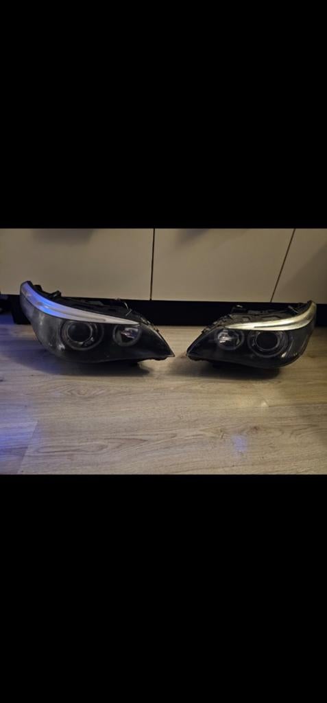 Originele dynamic hella koplampen bmw e60, Ophalen of Verzenden, BMW