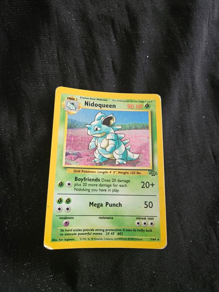 Pokémon Kaart Nidoqueen (Base Set) - Vintage, Ophalen, Gebruikt, Losse kaart