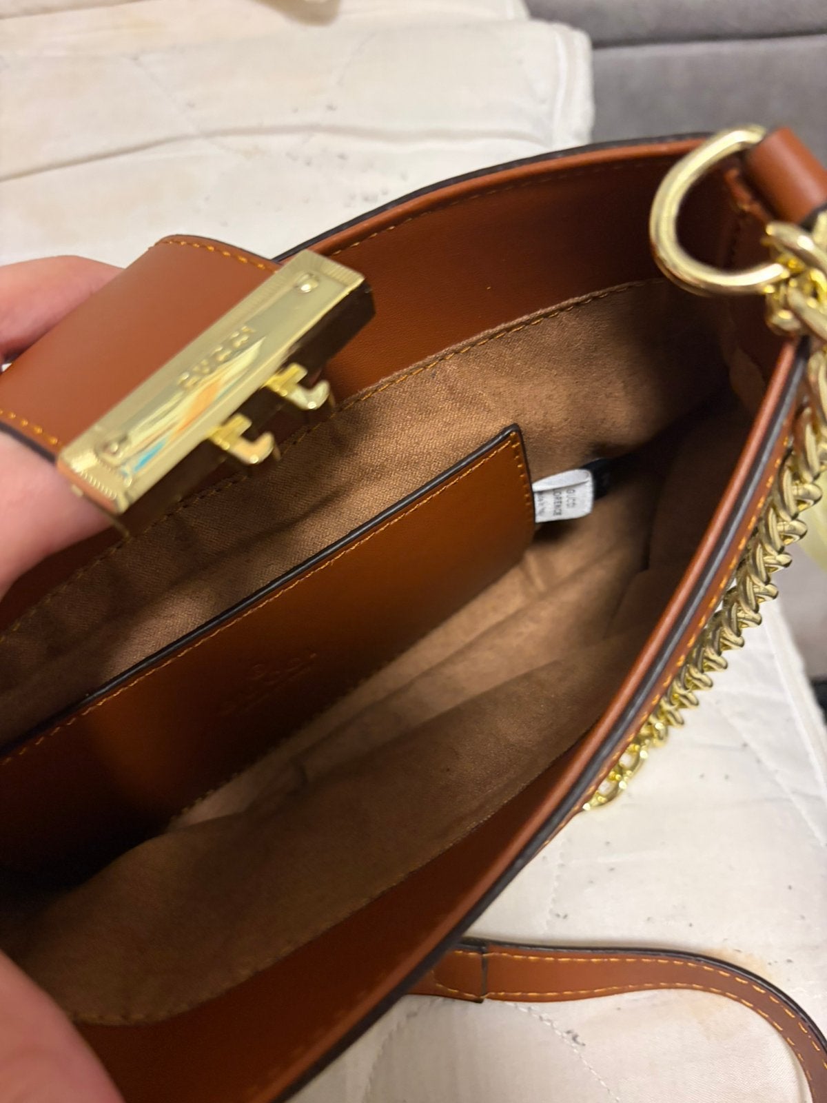 nieuwe leren Gucci tas, Ophalen of Verzenden, Nieuw, Zwart, Schoudertasje