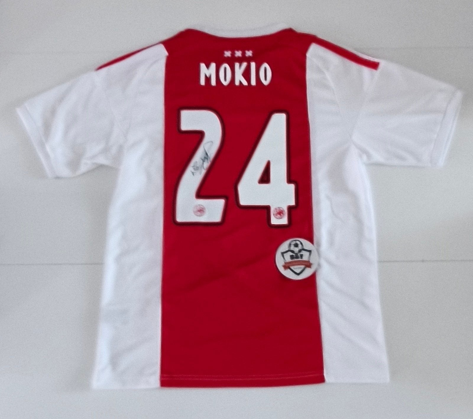 Gesigneerd Ajax Mokio 24 Thuisshirt, Shirt, Verzenden, ., Zo goed als nieuw