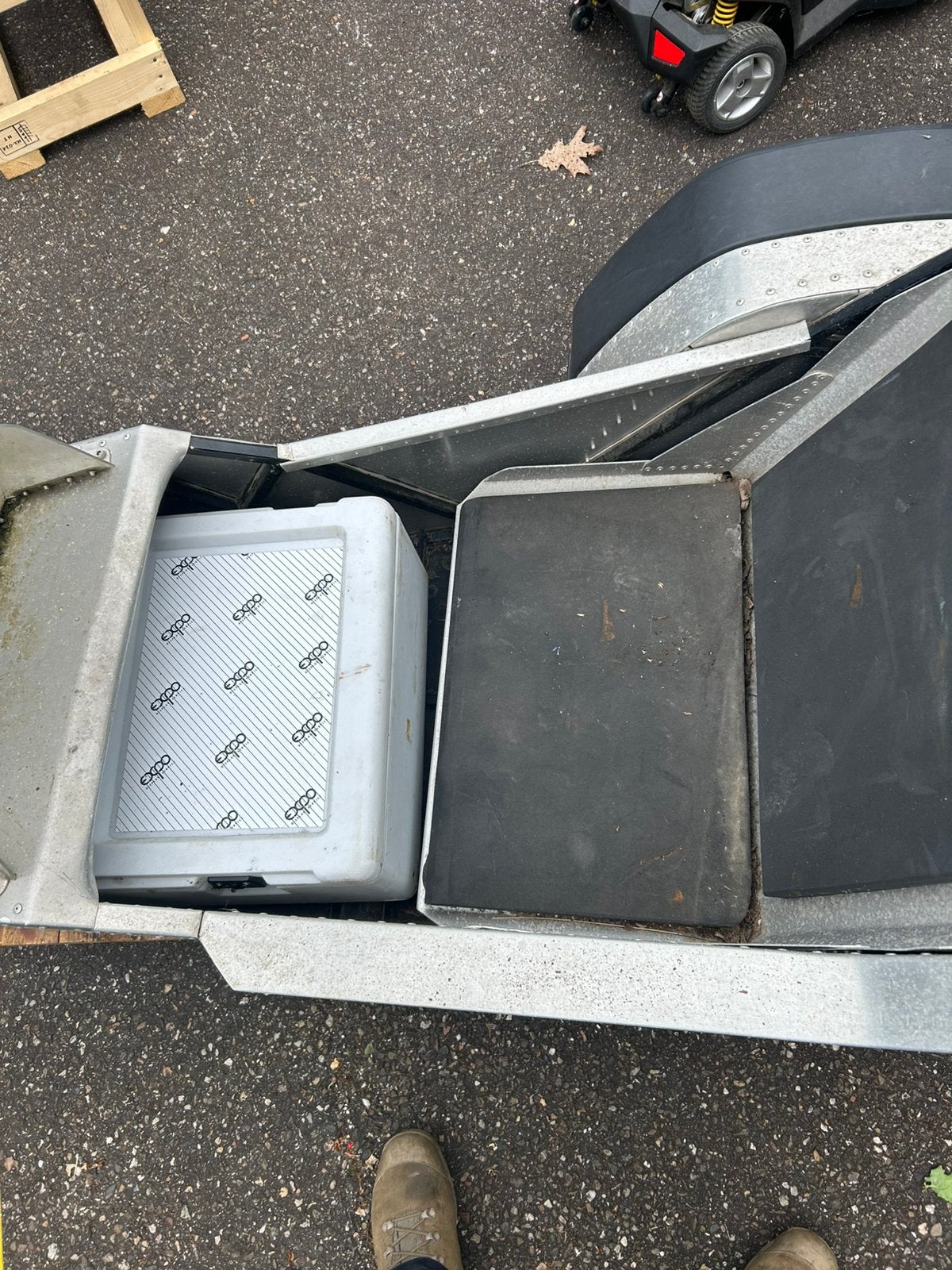 Aluminium zijspan eml esz, Motoren, Ophalen, Gebruikt