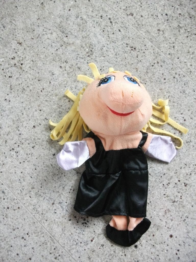 Handpop miss Piggy (Muppet show), Ophalen of Verzenden, Zo goed als nieuw, Tv, Overige typen