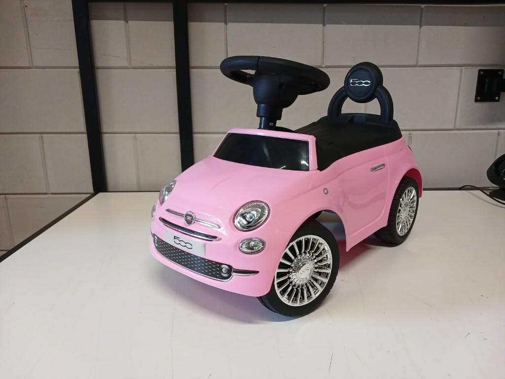 Bandits & Angels loopauto Fiat 500 retro roze vanaf 1 jaar, Ophalen, Nieuw, Loopvoertuig