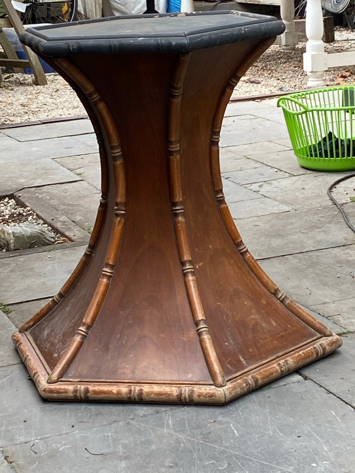 Vintage (giorgetti)faux bamboe stijl sokkel/tafelonderstel, Ophalen